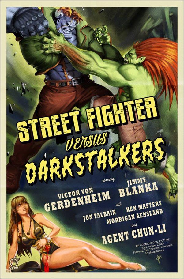 Street Fighter vs Darkstalkers issue 0-C Joe Vriens 1:10 Cover