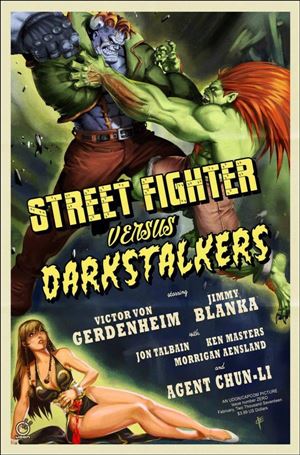Street Fighter vs Darkstalkers issue 0-C Joe Vriens 1:10 Cover