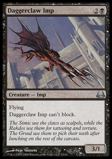 Magic the Gathering: Duel Decks: Divine vs. Demonic (Base Set) card 33 Daggerclaw Imp