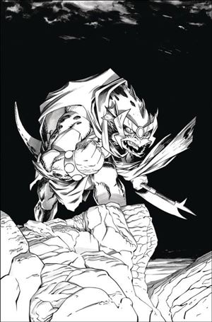 Thundercats (2024) issue 10-M Declan Shalvey B&W Virgin 1:15 Cardstock Cover