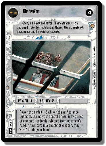 Star Wars: Jabba's Palace Limited (Base Set) card 96 Chadra-Fan