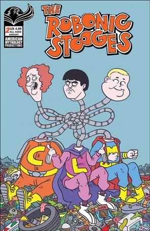Robonic Stooges issue 2-B Dean Rankine Cover