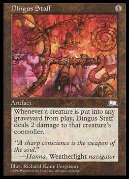 Magic the Gathering: Weatherlight (Base Set) card 149 Dingus Staff