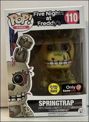 POP! Games figure 110-B Springtrap (GITD GameStop Exclusive)