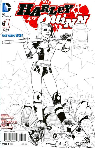 Harley Quinn (2014) issue 1-E Amanda Conner Black & White Cover (4th Printing)