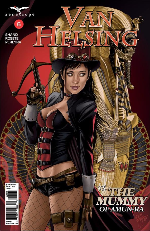Van Helsing vs the Mummy of Amun-Ra issue 6-C Juan Carlos Ruiz Cover