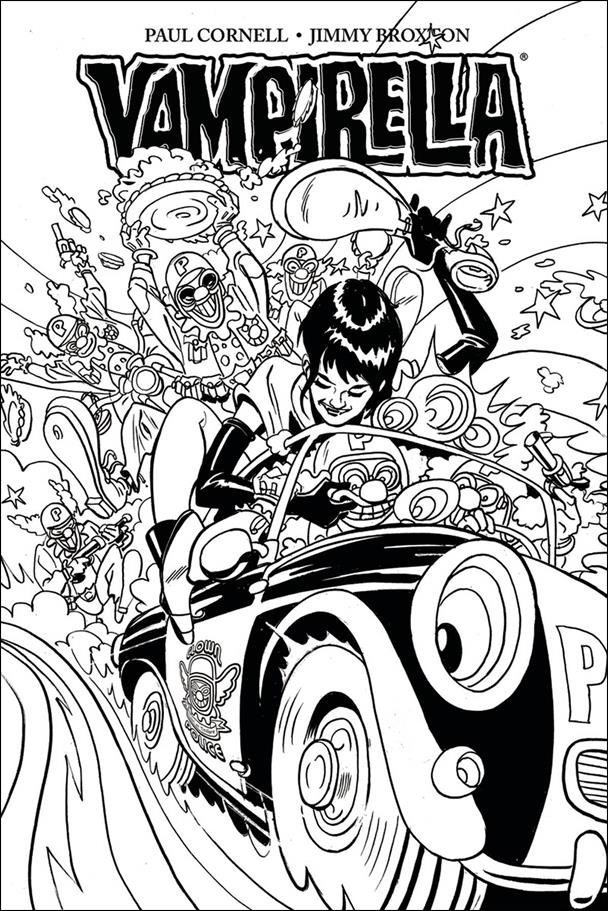 Vampirella (2017) issue 2-G Jimmy Broxton 1:30 Black & White Cover