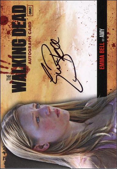 Walking Dead (Autograph Subset) card A9 Emma Bell as Amy