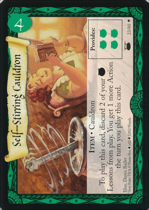 Harry Potter: Diagon Alley (Base Set) card 23 Self-Stirring Cauldron