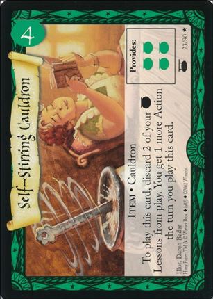 Harry Potter: Diagon Alley (Base Set) card 23 Self-Stirring Cauldron