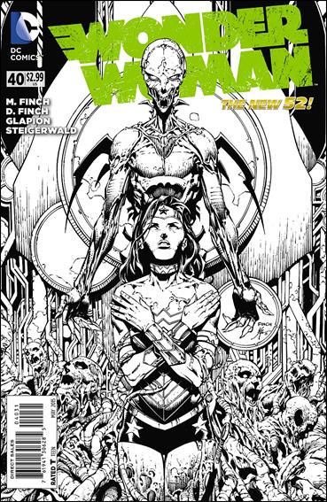 Wonder Woman (2011) issue 40-C David Finch 1:50 Black and White Cover