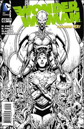 Wonder Woman (2011) issue 40-C David Finch 1:50 Black and White Cover