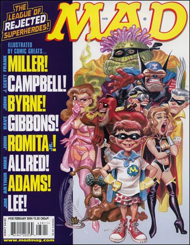 MAD (1955) issue 438-B League of Rejected Super-Heroes Cover