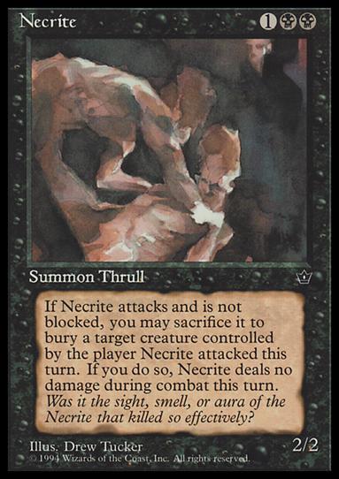 Magic the Gathering: Fallen Empires (Base Set) card 41-C Necrite