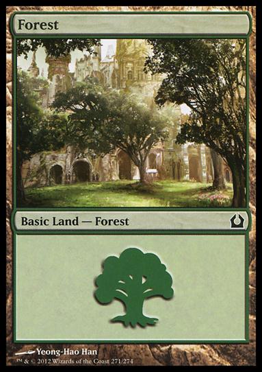 Magic the Gathering: Return to Ravnica (Base Set) card 271 Forest