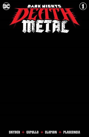 Dark Nights: Death Metal issue 1-F Black Blank/Sketch Cover