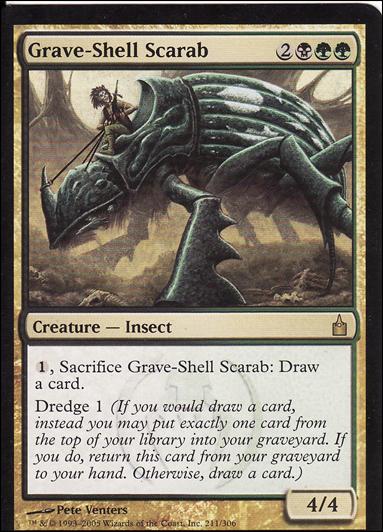 Magic the Gathering: Ravnica (Base Set)  card 211 Grave-Shell Scarab