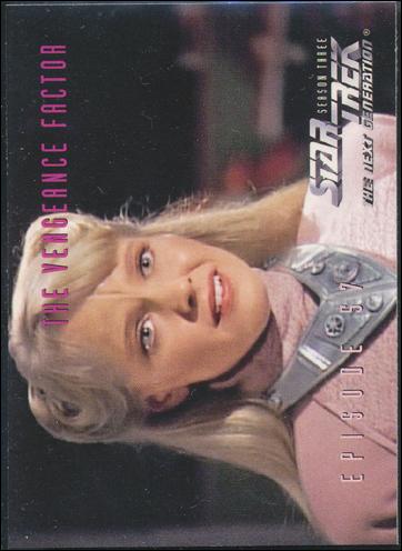Star Trek: The Next Generation - The Episode Collection Season Three (Base Set) card 258 The Vengeance Factor, Episode 57C