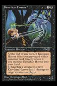 Magic the Gathering: Alliances (Base Set) card 53 Krovikan Horror