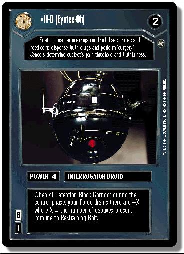 Star Wars: A New Hope Limited (Base Set) card 13 IT-O (Eyetee-Oh)