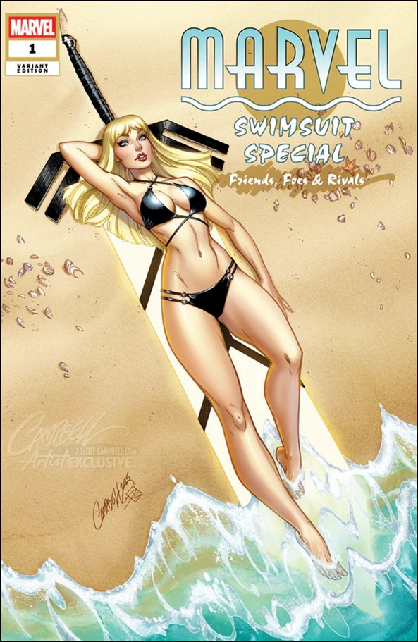 Marvel Swimsuit Special: Friends, Foes & Rivals issue 1-Q Webstore Exclusive J. Scott Campbell Cover