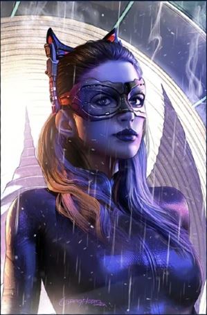 Catwoman (2018) issue 41-F Greg Horn Batsignal Virgin Cover