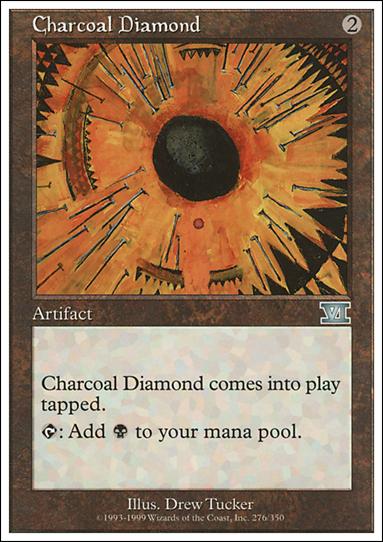 Magic the Gathering: 6th Edition (Base Set) card 276 Charcoal Diamond