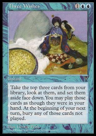 Magic the Gathering: Visions (Base Set) card 45 Three Wishes