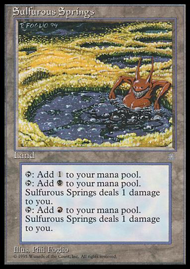 Magic the Gathering: Ice Age (Base Set) card 360 Sulfurous Springs