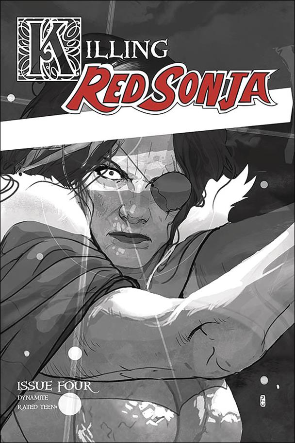 Killing Red Sonja issue 4-E Christian Ward 1:10 Greyscale Cover