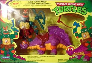 Teenage Mutant Ninja Turtles: Cave Turtles figure 3 Cave Turtle Mike and his Silly Stegosaurus