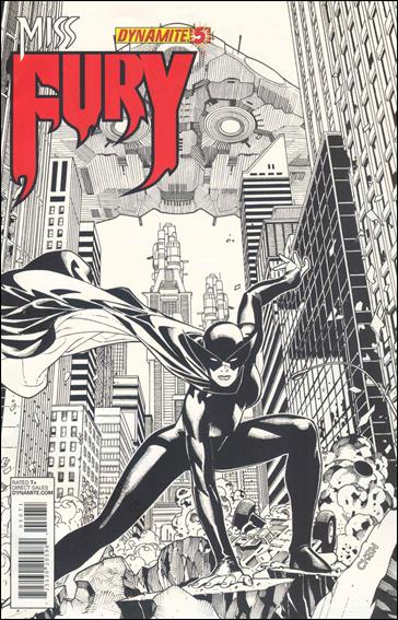 Miss Fury (2013) issue 5-G Sean Chen Black & White 1:50 Cover