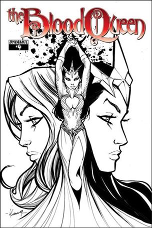 Blood Queen issue 4-C Ale Garza 1:10 Black & White Cover