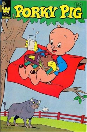 Porky Pig (1965) issue 105 Yellow Whitman Logo