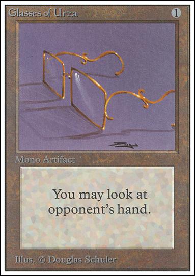 Magic the Gathering: Unlimited (Base Set) card 246 Glasses of Urza