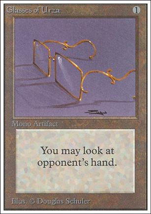 Magic the Gathering: Unlimited (Base Set) card 246 Glasses of Urza