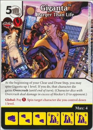 DC Comics Dice Masters Green Arrow and The Flash card 96 Giganta: Larger Than Life