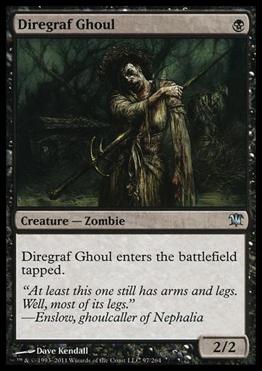 Magic the Gathering: Innistrad (Base Set) card 97 Diregraf Ghoul