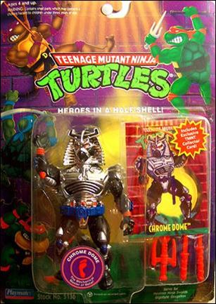 Teenage Mutant Ninja Turtles (1988) figure 42-B Chrome Dome (1994 Re-Issue)