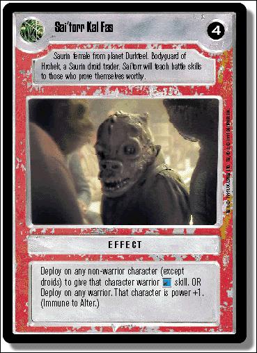 Star Wars: Premiere Limited (Base Set) card 222 Sai'torr Kal Fas