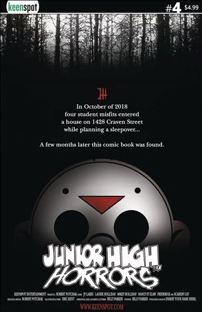 Junior High Horrors issue 4-B Billy Parker Cover