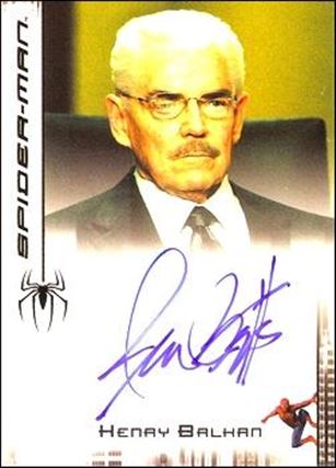 Spider-Man 3: The Movie (Autograph Subset)  card 8 Jack Betts as Henry Balkan