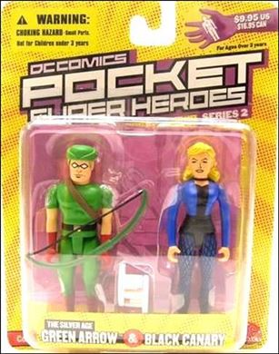 DC Comics Pocket Super Heroes (Series 2) figure 4 Silver Age Green Arrow & Black Canary