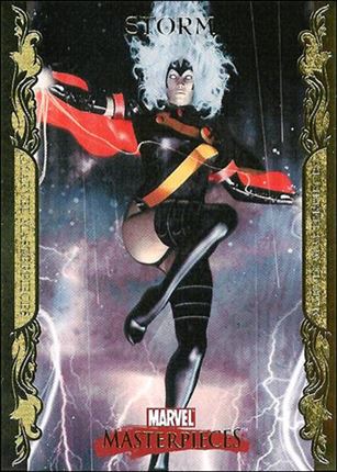 2007 Marvel Masterpieces (Parallel Gold Border Base Set) card 81 Storm