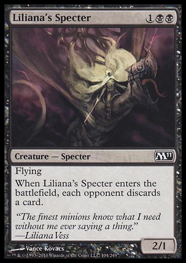 Magic the Gathering: 2011 Core Set (Base Set) card 104 Liliana's Specter
