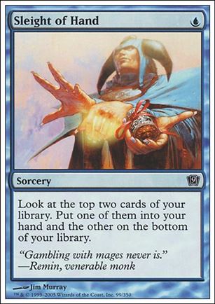 Magic the Gathering: 9th Edition (Base Set) card 99 Sleight of Hand