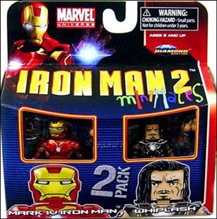 Marvel Minimates figure 100 Mark IV Iron Man and Whiplash