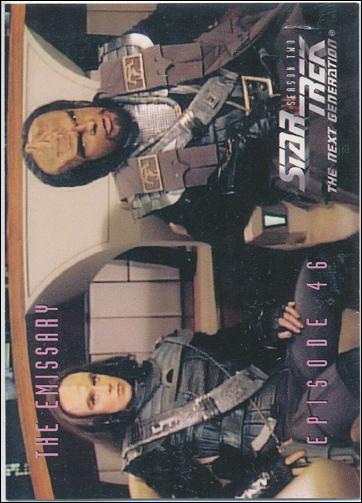 Star Trek: The Next Generation - The Episode Collection Season Two (Base Set) card 195 The Emissary, Episode 46C
