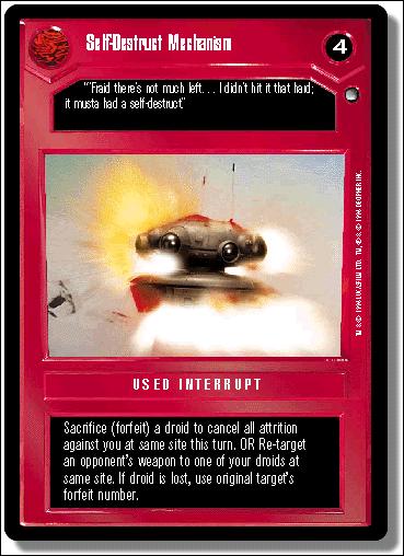 Star Wars: Hoth Limited (Base Set) card 51 Self-Destruct Mechanism