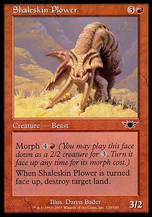 Magic the Gathering: Legions (Base Set) card 110 Shaleskin Plower